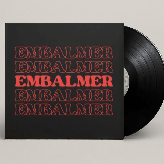 Embalmer Mortician Funeral Director Undertake Custom Vinyl Record Sleeves