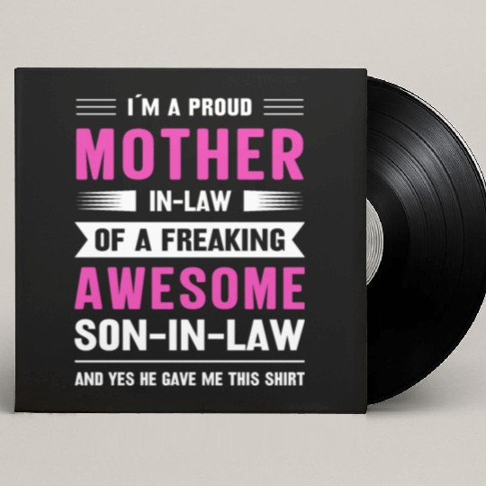 Mothers day mom son-in-law Custom Vinyl Record Sleeves