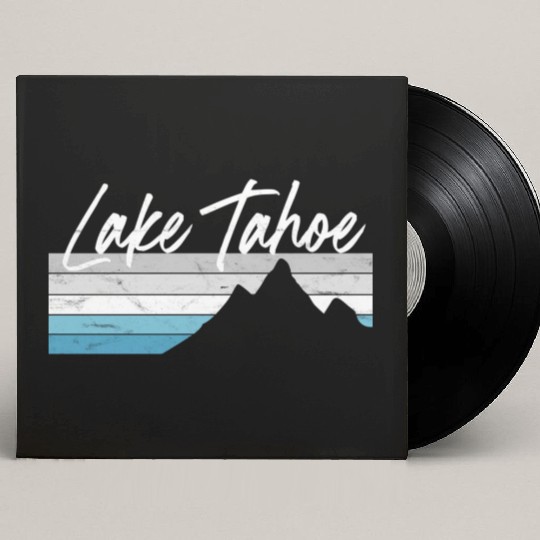 Lake Tahoe Nevada California Mountain Skiing Py Custom Vinyl Record Sleeves