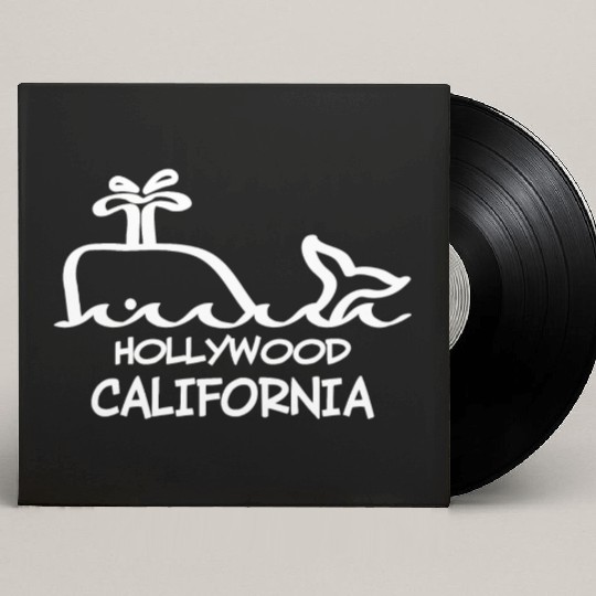 Hollywood California Whale Souvenirs Gifts Custom Vinyl Record Sleeves