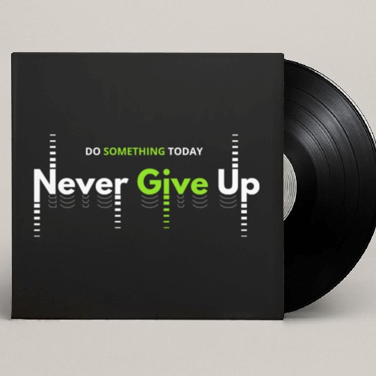 Men's And Women's Print Do Something Today Custom Vinyl Record Sleeves