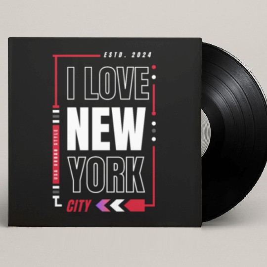 T ShirtI love new york Custom Vinyl Record Sleeves
