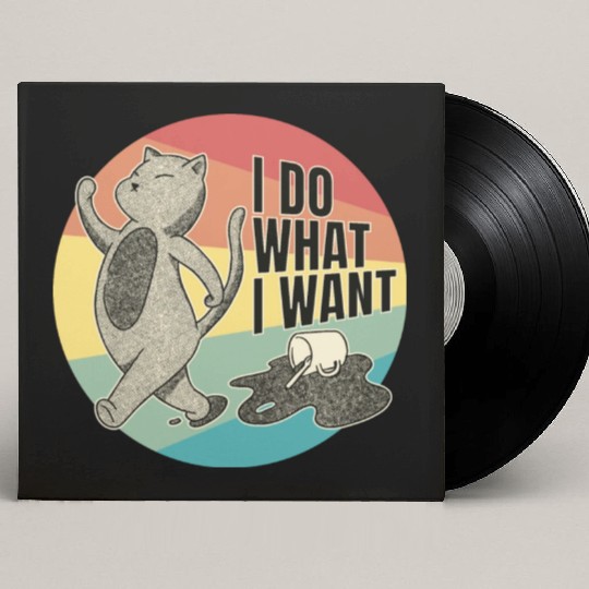 Feline Sass - Cat's Independent Spirit Custom Vinyl Record Sleeves