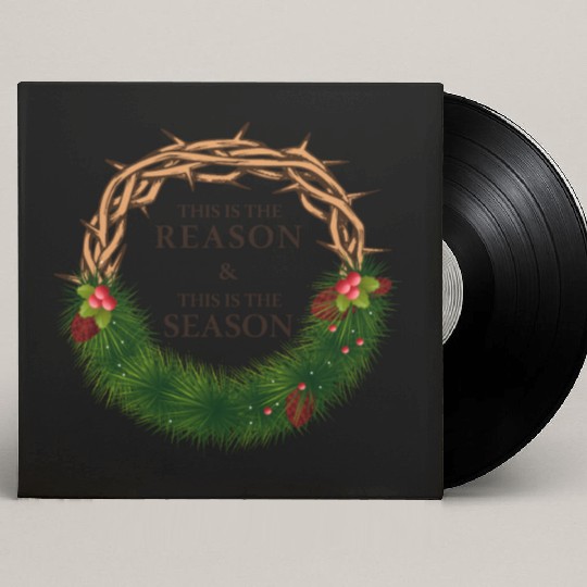 Jesus is King and is the Reason for the Season Custom Vinyl Record Sleeves