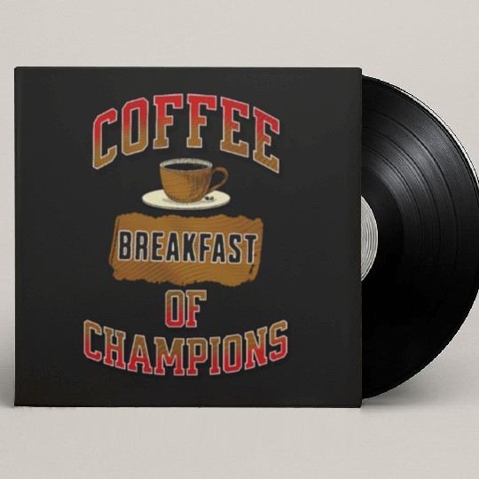 Coffee Breakfast of Champions Custom Vinyl Record Sleeves