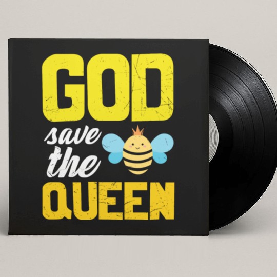 Earth Quote God Save The Queen Bee Custom Vinyl Record Sleeves