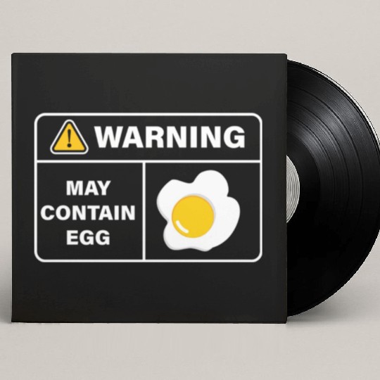 Fried Egg Lover Funny Foodie Custom Vinyl Record Sleeves