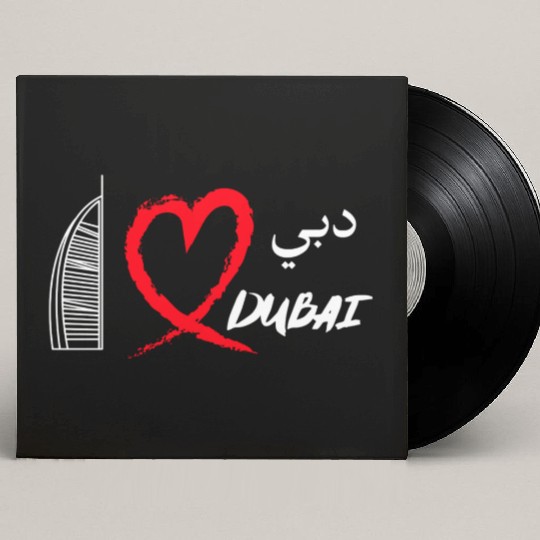 i love dubai Custom Vinyl Record Sleeves