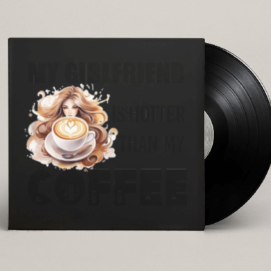 my girlfriend is hotter than my coffee Custom Vinyl Record Sleeves