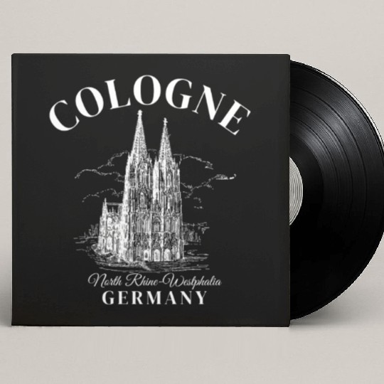 Cologne Germany retro Custom Vinyl Record Sleeves