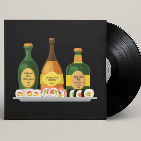 Nurse Custom Vinyl Record Sleeves, Dragon Spicy Tuna California Roll