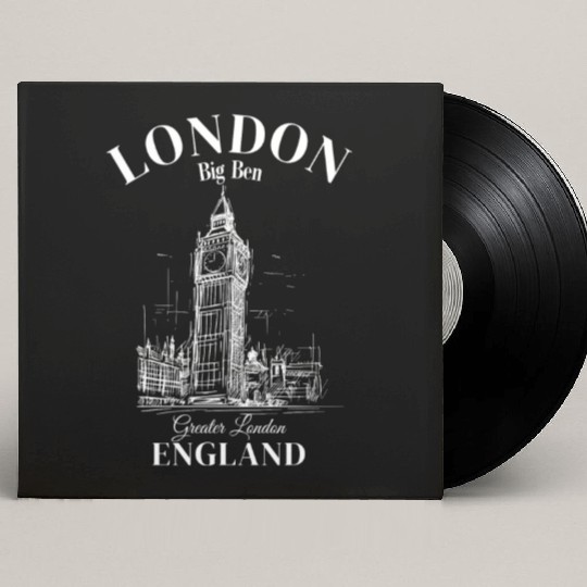 London Big Ben England Custom Vinyl Record Sleeves