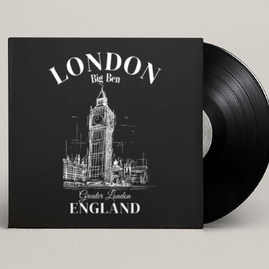 London Big Ben England Custom Vinyl Record Sleeves