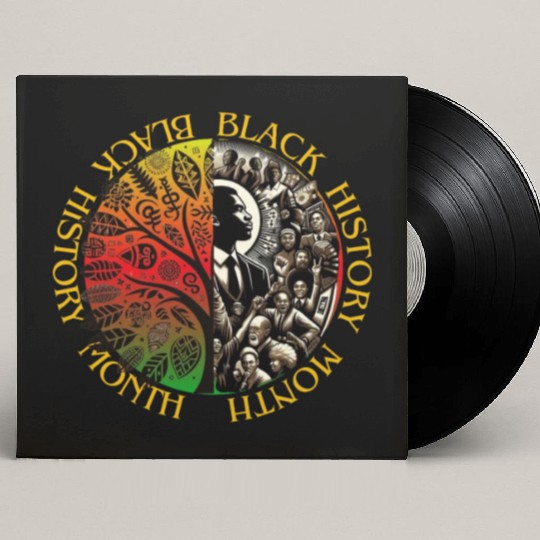 Heritage Embrace: Black History Month Custom Vinyl Record Sleeves