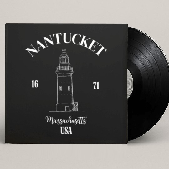 Nantucket Massachusetts Custom Vinyl Record Sleeves
