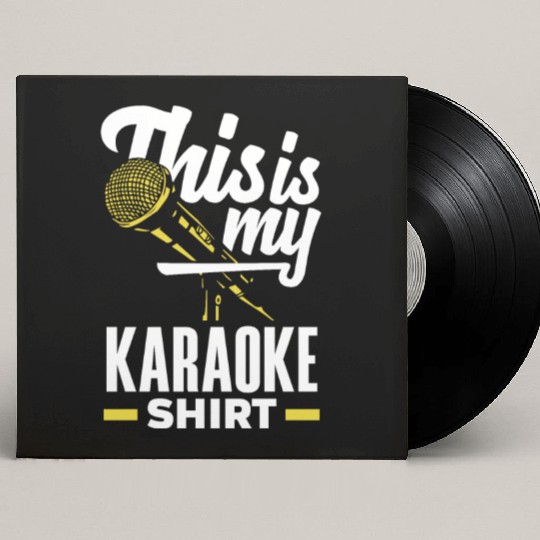 Funny Karaoke Singer Singing Musician Karaoke Gift Custom Vinyl Record Sleeves