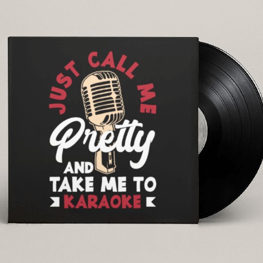 Funny Karaoke Singer Singing Musician Karaoke Gift Custom Vinyl Record Sleeves