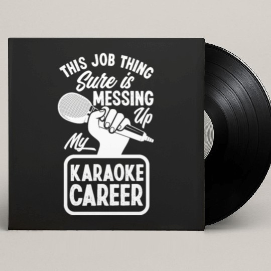 Funny Karaoke Singer Singing Musician Karaoke Gift Custom Vinyl Record Sleeves