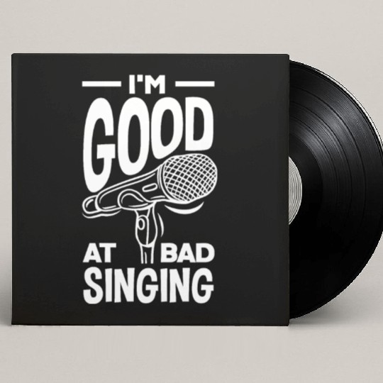 Funny Karaoke Singer Singing Musician Karaoke Gift Custom Vinyl Record Sleeves