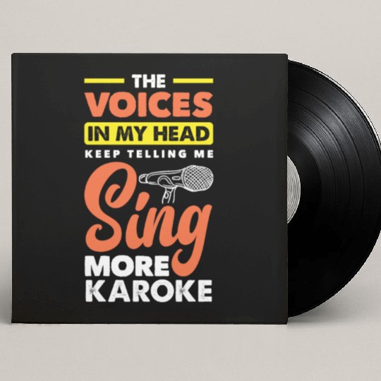 Funny Karaoke Singer Singing Musician Karaoke Gift Custom Vinyl Record Sleeves
