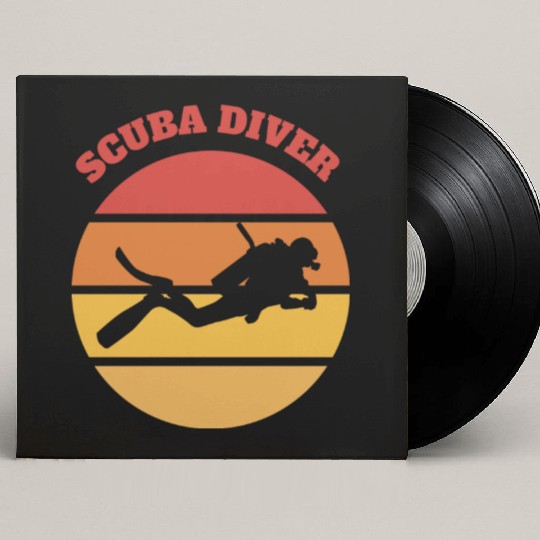 Sunset Dive Silhouette Custom Vinyl Record Sleeves