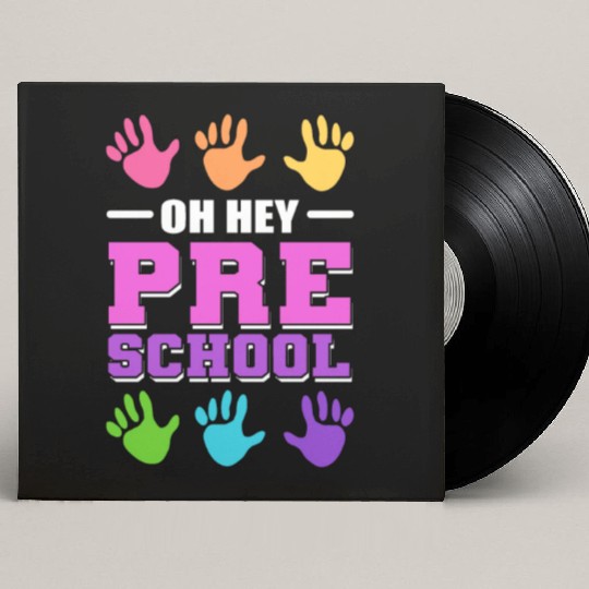 Oh hey, Preschool Preschool Teacher Gift Custom Vinyl Record Sleeves