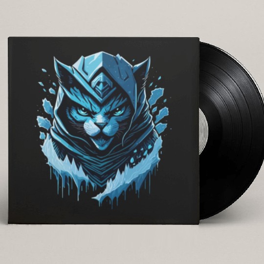 kawaii cat anime japanese retro men women kids Custom Vinyl Record Sleeves