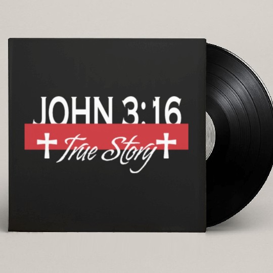 John 3:16 True Story Love Jesus Christian Custom Vinyl Record Sleeves