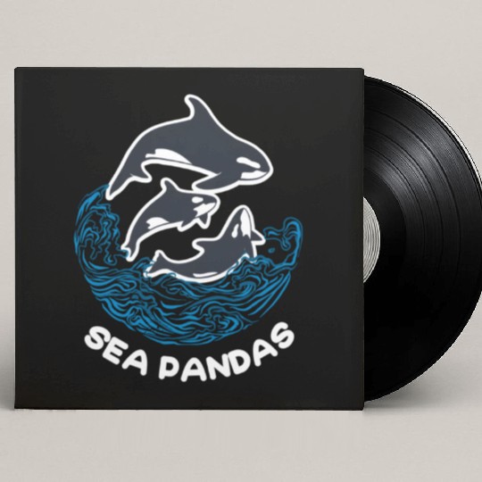 Sea Panda Orca Wild Panda Bamboo Custom Vinyl Record Sleeves