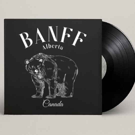 Banff Alberta Alberta's Rockies Souvenir Custom Vinyl Record Sleeves