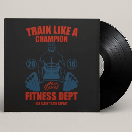 Gym Fitness - 034 Custom Vinyl Record Sleeves