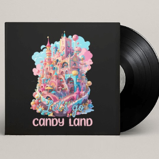 Let's Go Candy Land Graphic Custom Vinyl Record Sleeves