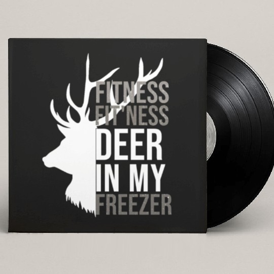 I'm Into Fitness Fit'Ness Deer In My Freezer Deer Custom Vinyl Record Sleeves