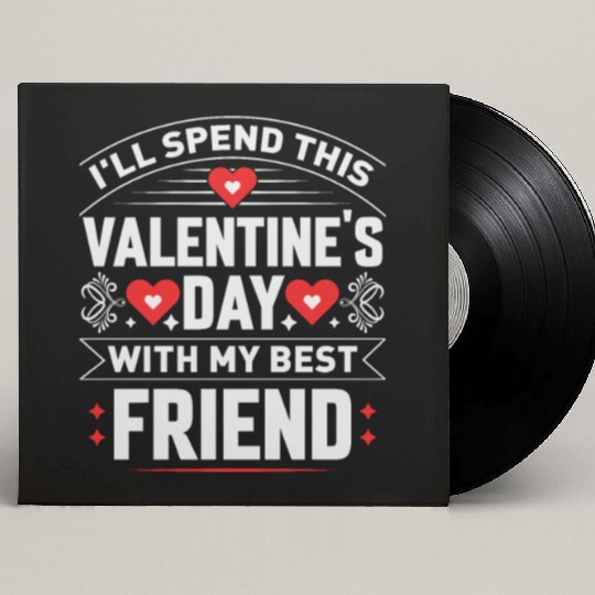 I ll Spend This Valentine s Day With My Best Custom Vinyl Record Sleeves