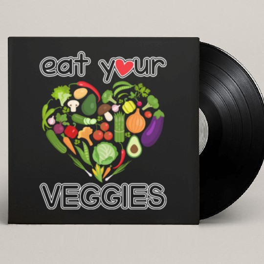 eat your veggies Custom Vinyl Record Sleeves