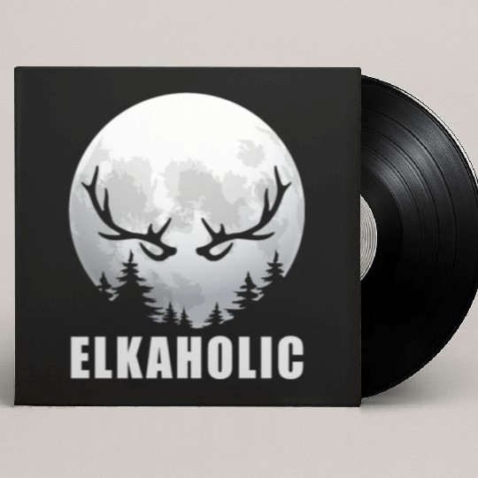 Elk Hunting Elkaholic Hunters Custom Vinyl Record Sleeves