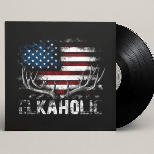 Elk Hunting Elkaholic Hunters Custom Vinyl Record Sleeves