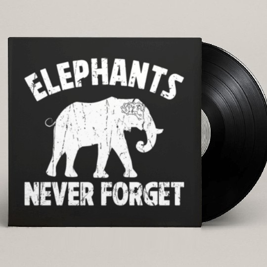 Elephants Never Forget - Elephant Custom Vinyl Record Sleeves