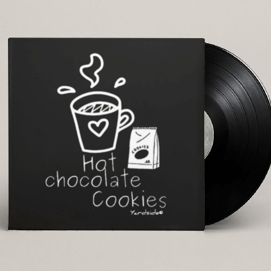 Hot chocolate cookies Yardside font logo white Custom Vinyl Record Sleeves