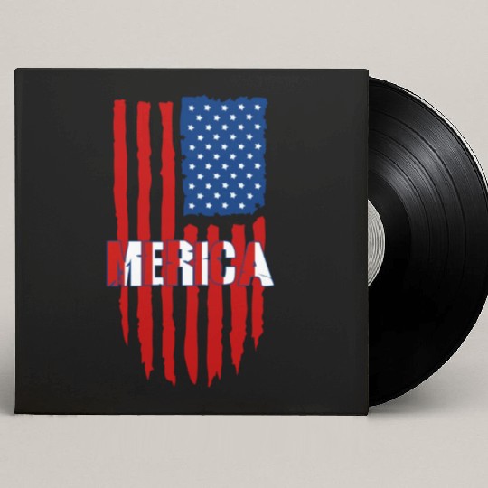 American Flag Merica Custom Vinyl Record Sleeves