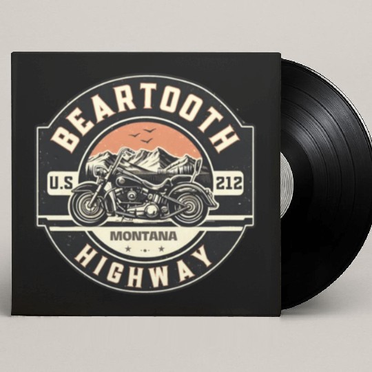 Beartooth Highway US 212 Custom Vinyl Record Sleeves