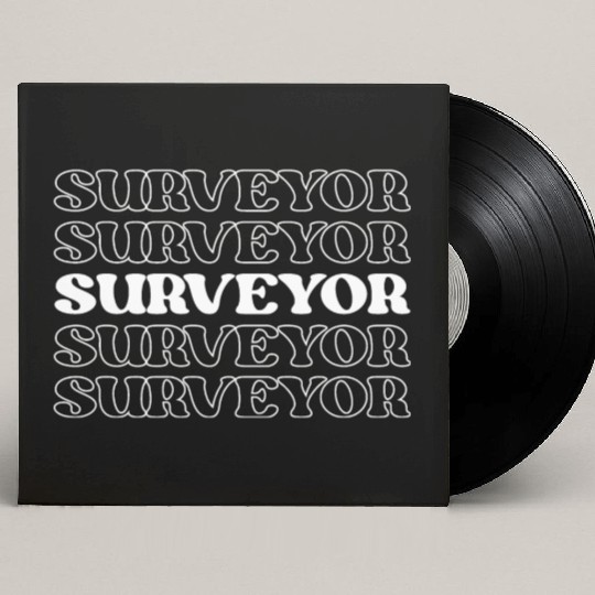 Surveyor Mapper Land Surveyor Geospatial Expert Custom Vinyl Record Sleeves