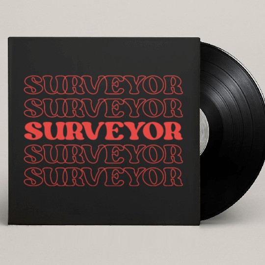 Surveyor Mapper Land Surveyor Geospatial Expert Custom Vinyl Record Sleeves