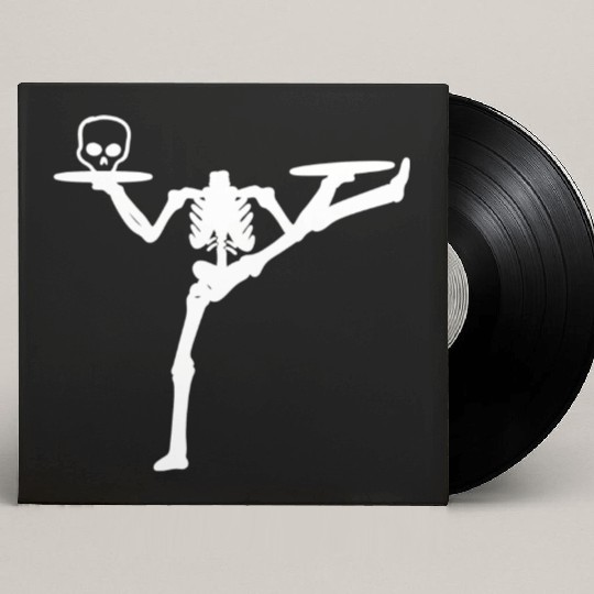 Dancing Skeleton Street Dancer Gift Custom Vinyl Record Sleeves