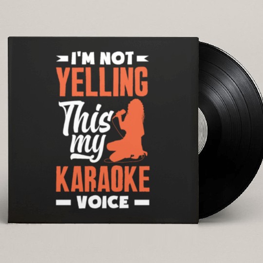 Funny Karaoke Singer Singing Musician Karaoke Gift Custom Vinyl Record Sleeves