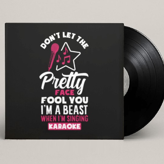 Funny Karaoke Singer Singing Musician Karaoke Gift Custom Vinyl Record Sleeves
