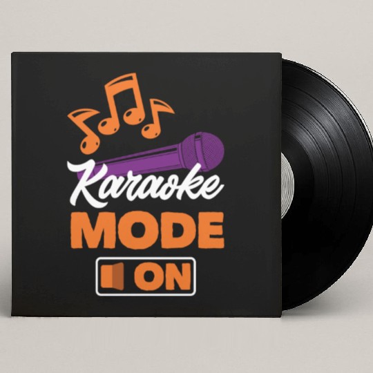 Funny Karaoke Singer Singing Musician Karaoke Gift Custom Vinyl Record Sleeves