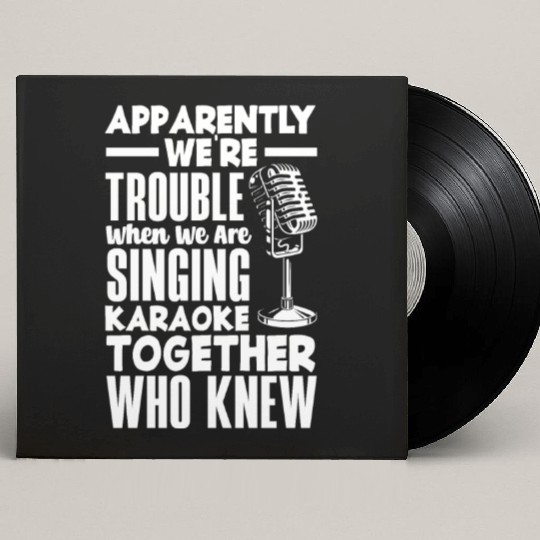 Funny Karaoke Singer Singing Musician Karaoke Gift Custom Vinyl Record Sleeves