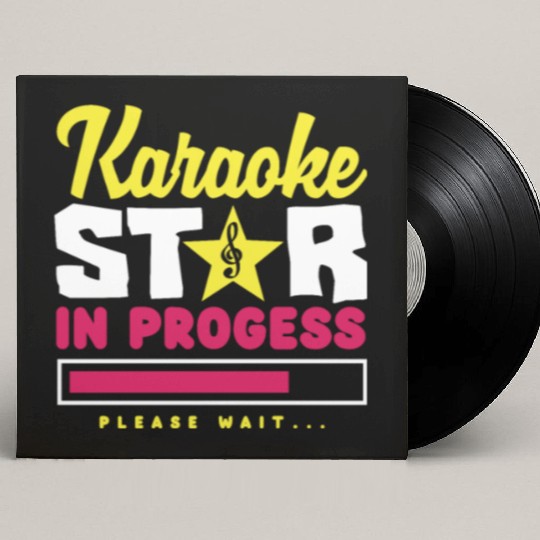 Funny Karaoke Singer Singing Musician Karaoke Gift Custom Vinyl Record Sleeves