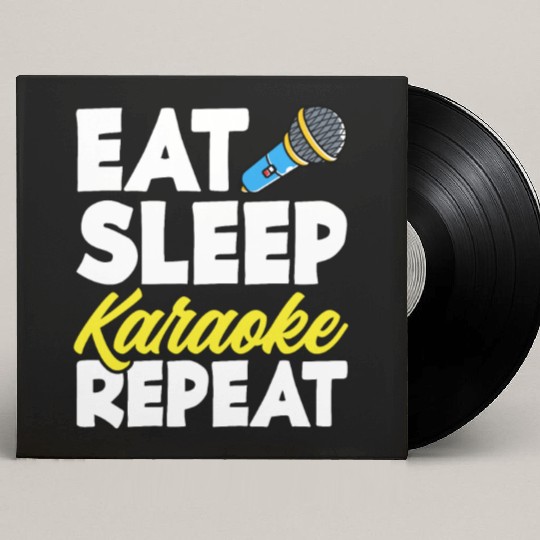 Funny Karaoke Singer Singing Musician Karaoke Gift Custom Vinyl Record Sleeves